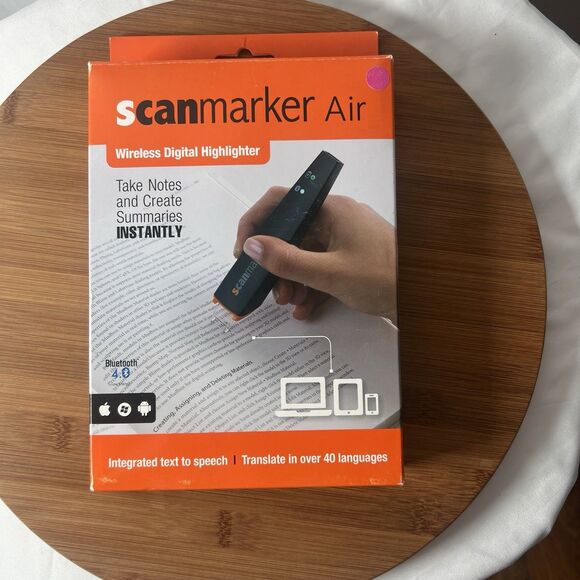 Scanmarker Air Pen Scanner Wireless Digital Highlighter and Reader Bluetooth New - Picture 1 of 4